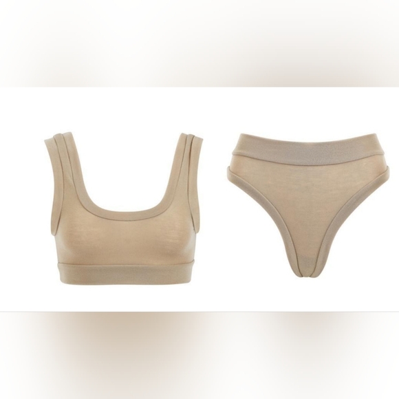 Laina Rauma OG Dance Class Two Piece Set size L in Mocha - Picture 1 of 2